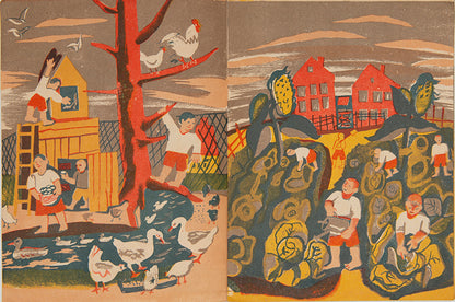 A truly Soviet depiction of the summer holidays for Young Pioneers. 