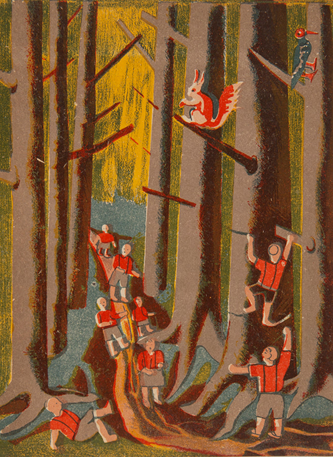 A truly Soviet depiction of the summer holidays for Young Pioneers. 