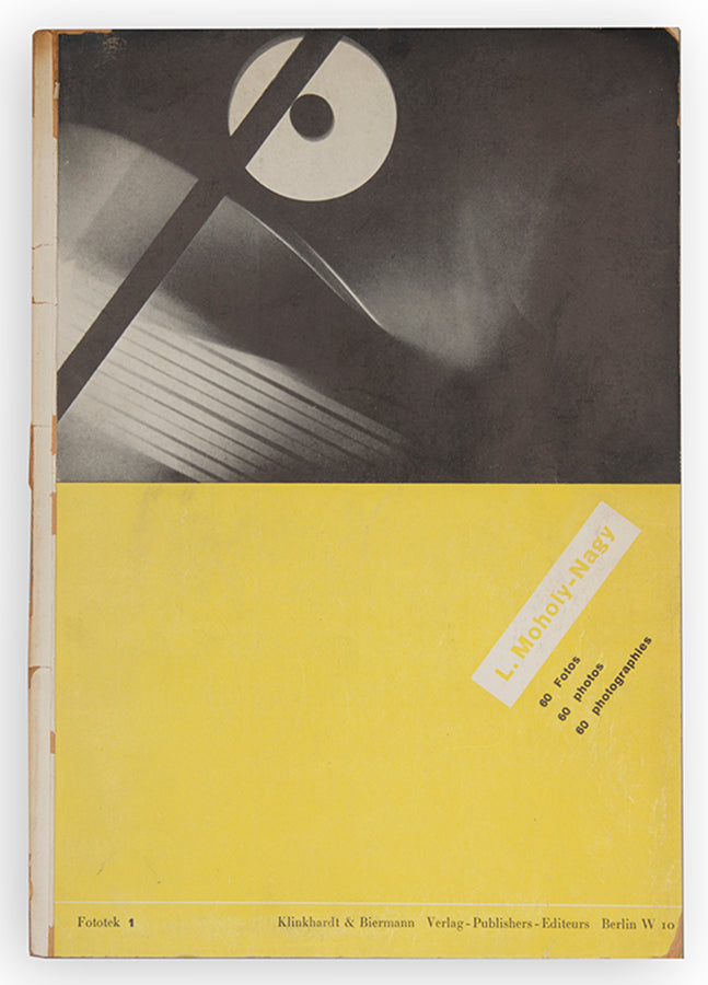 A presentation copy of Fototek 60 Fotos, the first monograph of Moholy-Nagy's photographs.