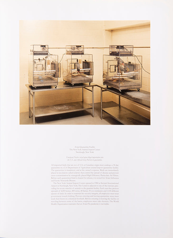 An American Index of the Hidden and Unfamiliar comprises photographs Taryn Simon made in public and private establishments that are inaccessible or unknown to the public. These include private corporations, research facilities, and government agencies.