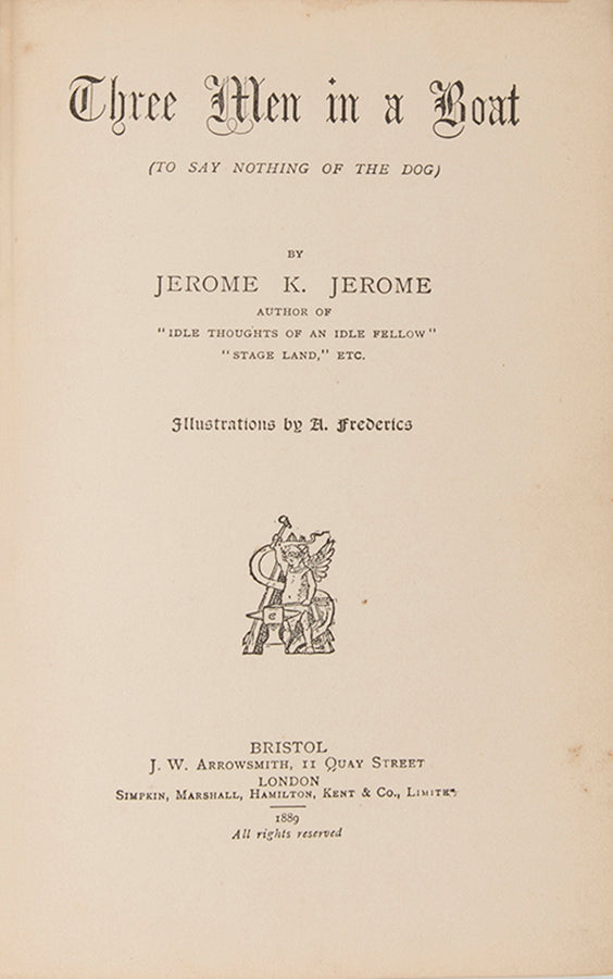 Three Men in a Boat by Jerome K Jerome is an important work of the Victorian comic texts,giving a genuine insight into the morals and social mores of the period