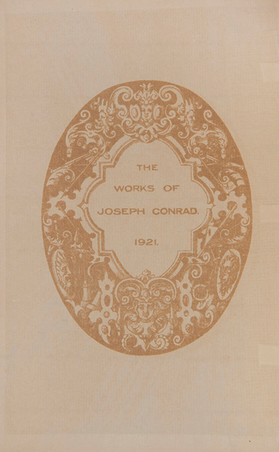 An attractive, signed set of the works of Joseph Conrad, here presented with the loose original printed dedication from Nigger of the 'Narcissus' inserted