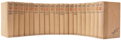 An attractive, signed set of the works of Joseph Conrad, here presented with the loose original printed dedication from Nigger of the 'Narcissus' inserted