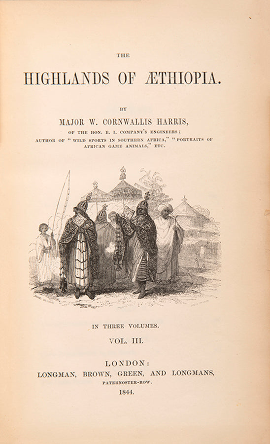 Captain Harris, the British envoy to King Sahla of Shawa, landed at Tjurah in 1841 and remained in the country until 1843