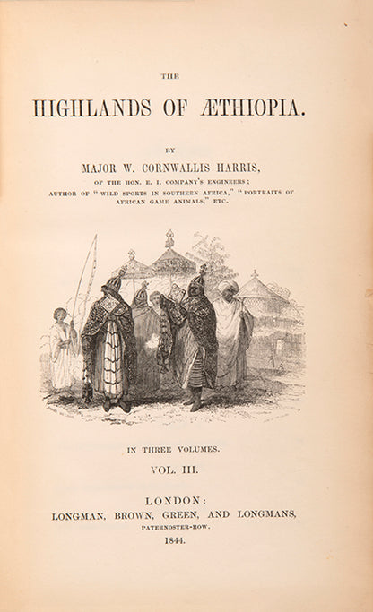 Captain Harris, the British envoy to King Sahla of Shawa, landed at Tjurah in 1841 and remained in the country until 1843
