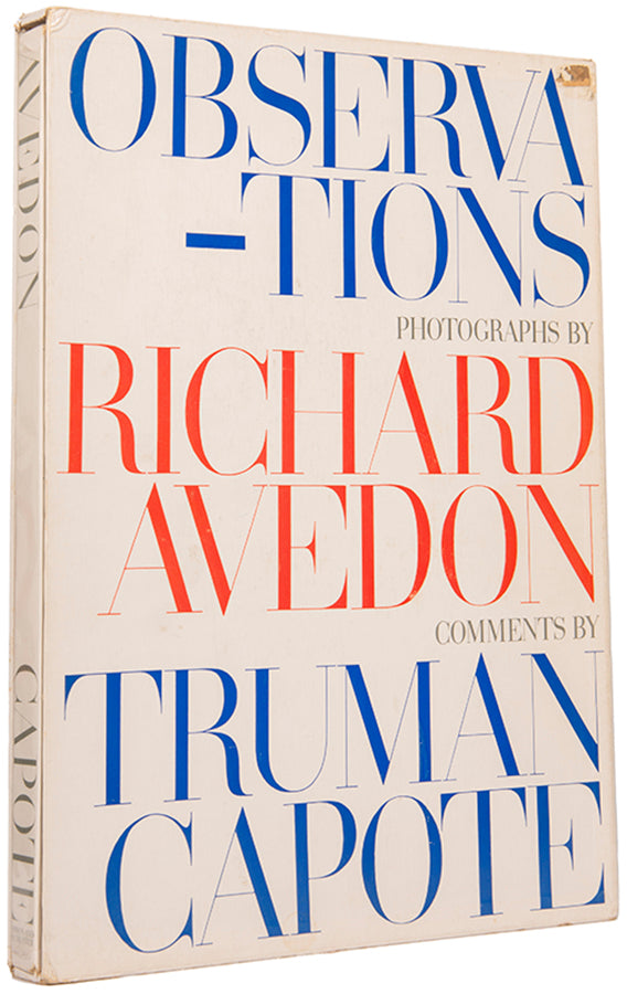 Observations is Richard Avedon's first book and is one of the key photographic books of the twentieth century, a culmination of the the creative collaboration between Richard Avedon and Alexey Brodovitch.