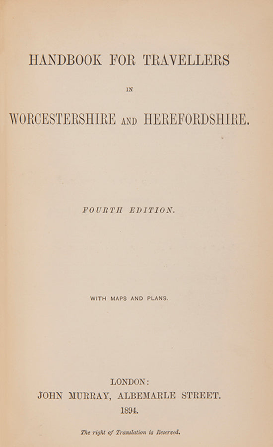 This is the only edition on Worcester and Herefordshire.