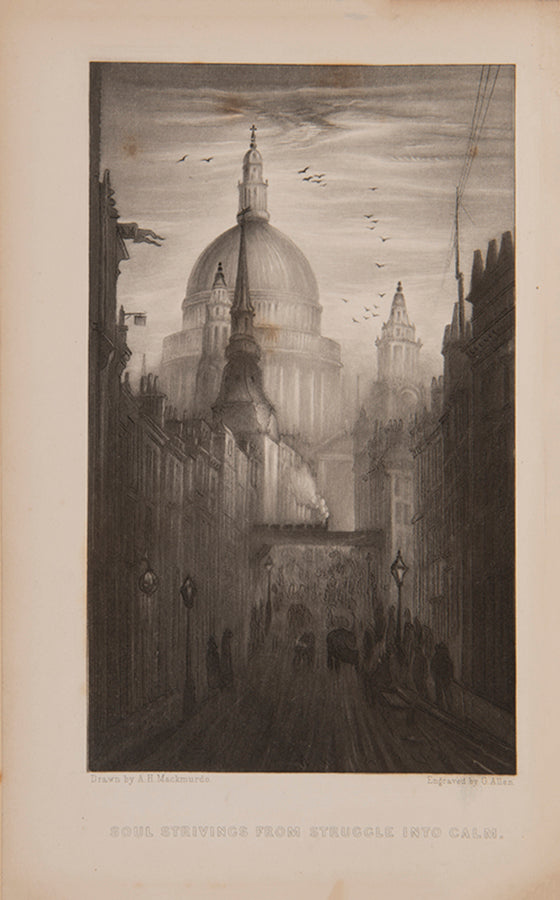 First edition of Wren's City Churches by A.H. Mackmurdo in the first issue binding. The first work of Art Nouveau which can be traced