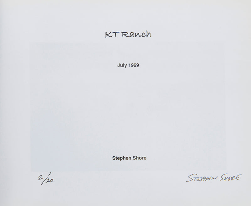 Three of Stephen Shore's artists' books produced using Apple's print-on-demand iPhoto software.