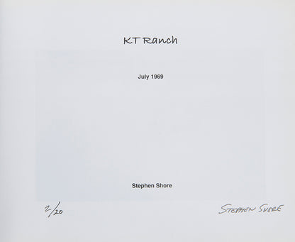 Three of Stephen Shore's artists' books produced using Apple's print-on-demand iPhoto software.