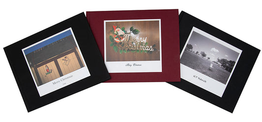 Three of Stephen Shore's artists' books produced using Apple's print-on-demand iPhoto software.