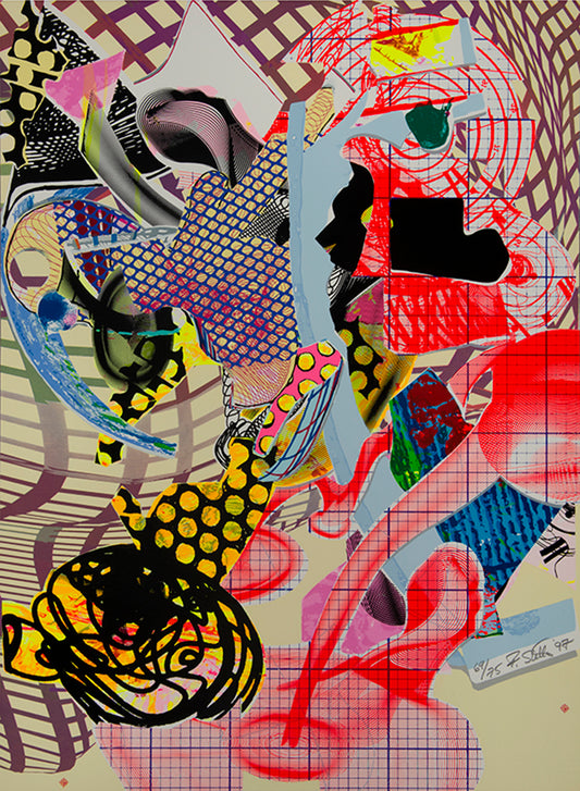 Frank Stella, Coxuria from The Geldzahler Portfolio, 1997, screenprint, signed by the artist, from the edition of 75, on White Lana mouldmade paper