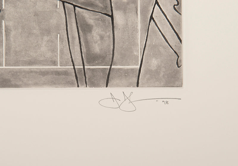 Jasper Johns, Untitled from The Geldzahler Portfolio, 1997, etching, signed by the artist, from the edition of 75, on Hahnemuhle copperplate paper
