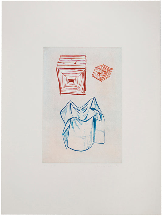 David Salle, Paper Lanterns from The Geldzahler Portfolio, 1998, solar plate intaglio, signed by the artist, from the edition of 75, on Somerset paper