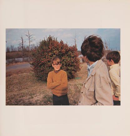 William Eggleston's solo exhibition in 1976 had the distinction of being the first exhibition of colour photography at the Museum of Modern Art, New York. As such, it and this catalogue which accompanied it are often credited with legitimatising colour photography for the serious American museum-attending audience.