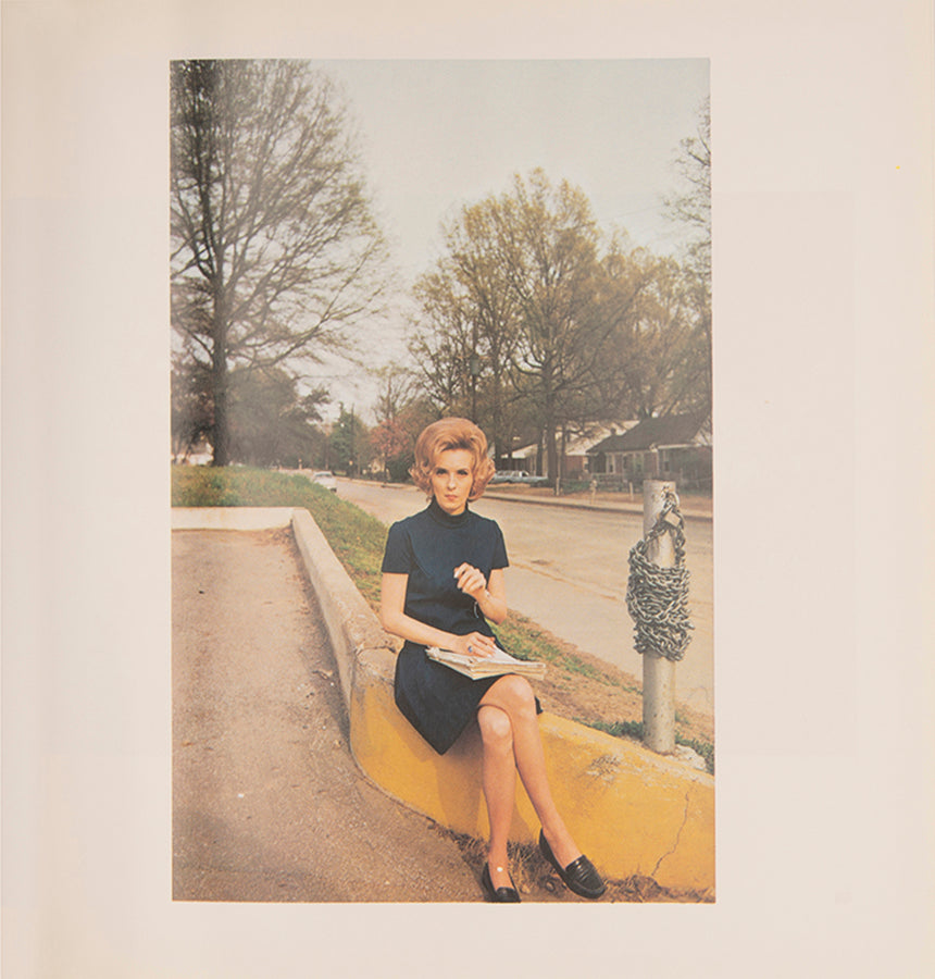 William Eggleston's solo exhibition in 1976 had the distinction of being the first exhibition of colour photography at the Museum of Modern Art, New York. As such, it and this catalogue which accompanied it are often credited with legitimatising colour photography for the serious American museum-attending audience.