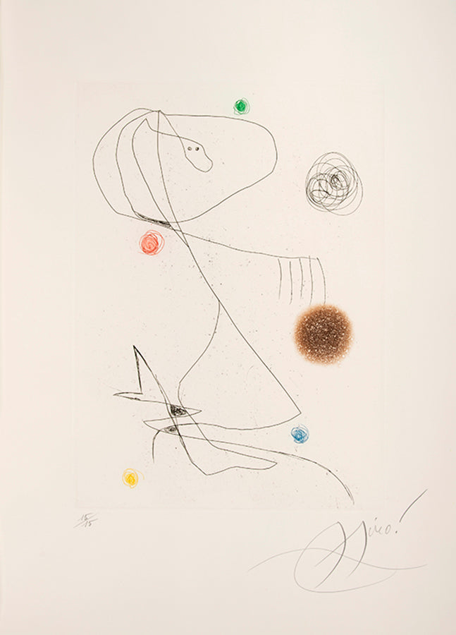 Fine example of the complete portfolio with 7 etchings, two more than the regular edition. 