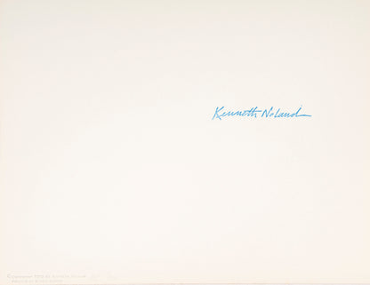 Kenneth Noland, Untitled, from The New York Collectionm for Stockholm portoflio, screenprint in colours, 1973, on wove paper, stamp signed from the ediiton of 300