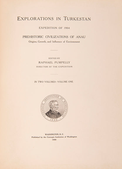 The American geologist Raphael Pumpelly led this important scientific expedition to Anau in Russian Turkestan