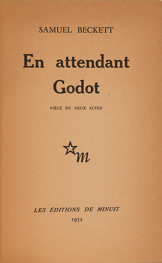 First trade edition of En attendant Godot by Samuel Beckett.