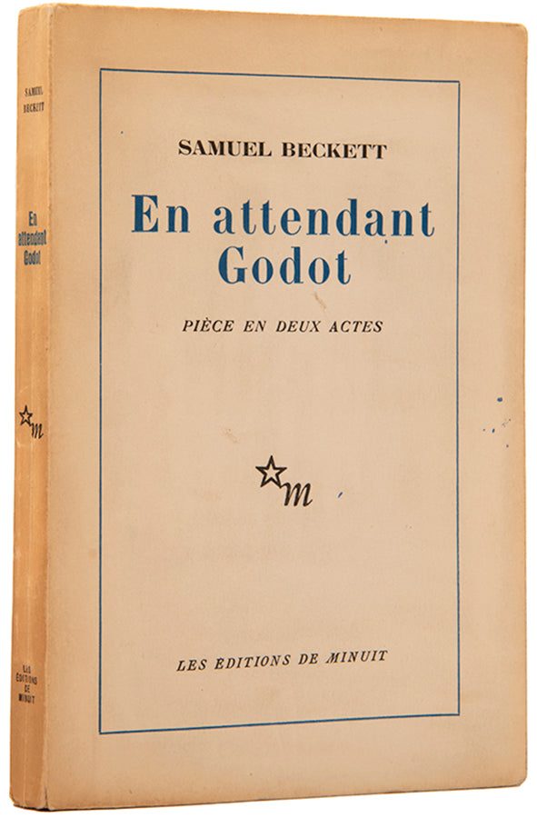 First trade edition of En attendant Godot by Samuel Beckett.