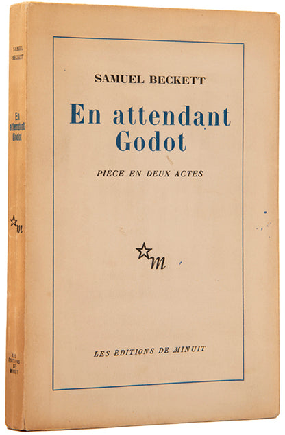 First trade edition of En attendant Godot by Samuel Beckett.