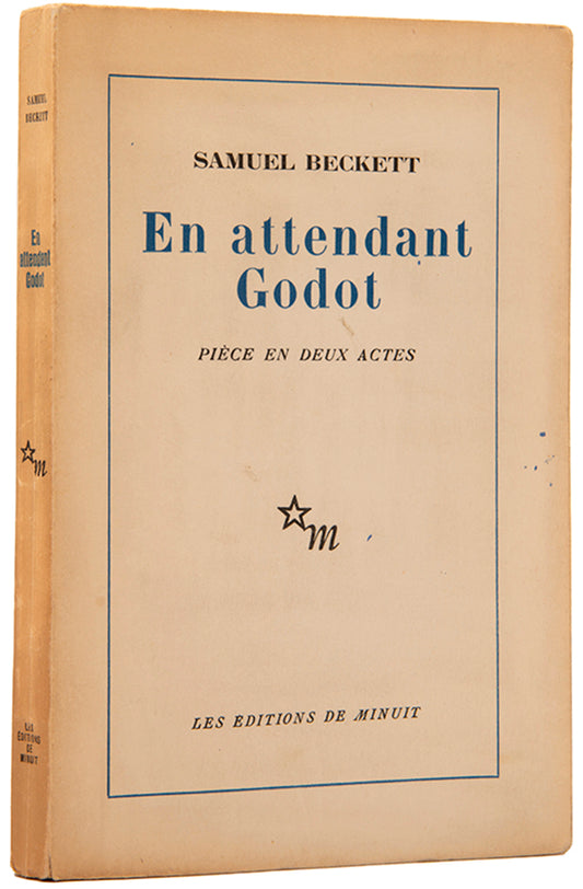 First trade edition of En attendant Godot by Samuel Beckett.