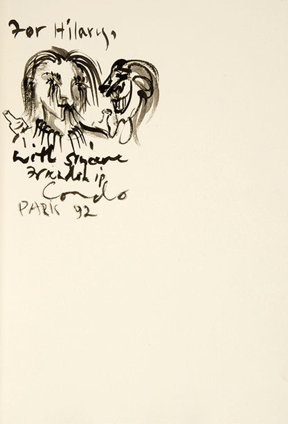 First edition of Ghost of Chance by William Burroughs and George Condo, inscribed by Condo to Hilary Gerrard.