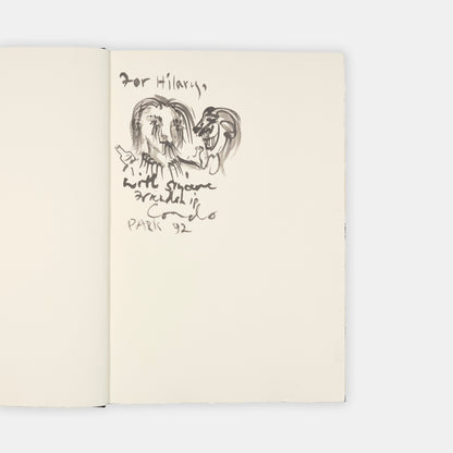 First edition of Ghost of Chance by William Burroughs and George Condo, inscribed by Condo to Hilary Gerrard.