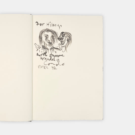 First edition of Ghost of Chance by William Burroughs and George Condo, inscribed by Condo to Hilary Gerrard.