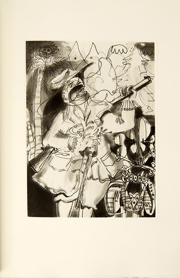First edition of Ghost of Chance by William Burroughs and George Condo, inscribed by Condo to Hilary Gerrard.
