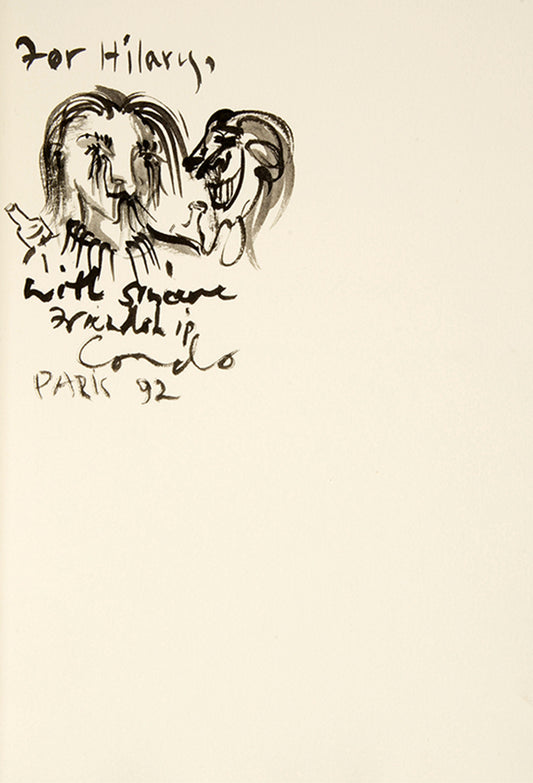First edition of Ghost of Chance by William Burroughs and George Condo, inscribed by Condo to Hilary Gerrard.