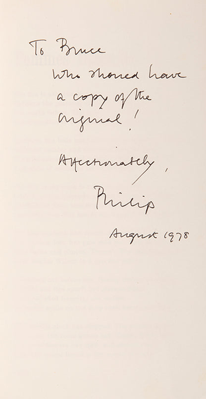 First edition of Femmes Damnees by Philip Larkin, one of 400 copies, inscribed by the author to Bruce Montgomery.