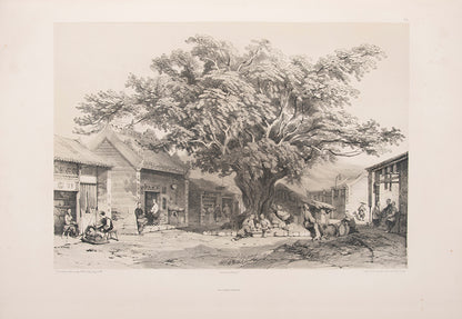 Borget's fine lithographic views of China, including five of Hong-Kong, and others relating to Macao and Canton.