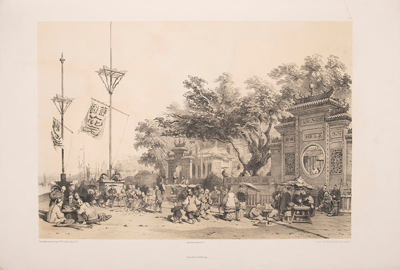 Borget's fine lithographic views of China, including five of Hong-Kong, and others relating to Macao and Canton.
