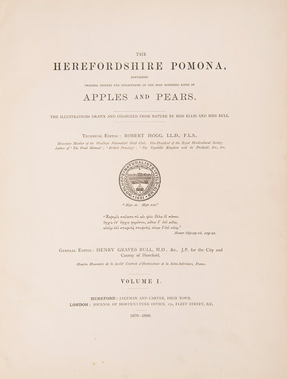 The Herefordshire Pomona is a classic in the science and practice of pomology.