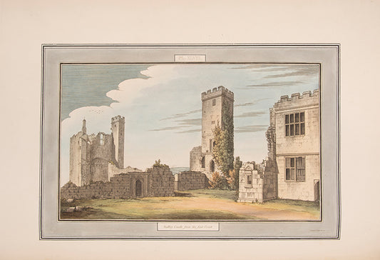 A handsome large paper copy of Lysons' work of the antiquities of Gloucestershire; one of only twelve deluxe copies with nearly all the plates hand-coloured