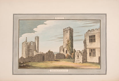 A handsome large paper copy of Lysons' work of the antiquities of Gloucestershire; one of only twelve deluxe copies with nearly all the plates hand-coloured