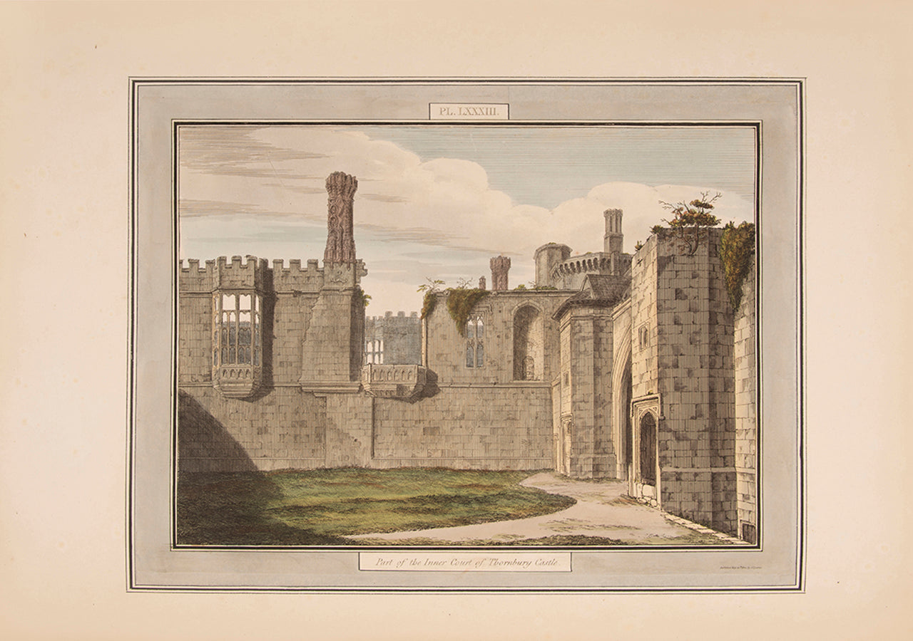 A handsome large paper copy of Lysons' work of the antiquities of Gloucestershire; one of only twelve deluxe copies with nearly all the plates hand-coloured