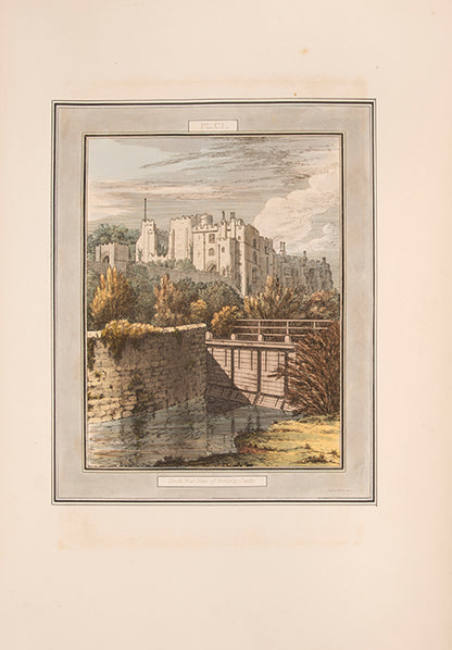 A handsome large paper copy of Lysons' work of the antiquities of Gloucestershire; one of only twelve deluxe copies with nearly all the plates hand-coloured