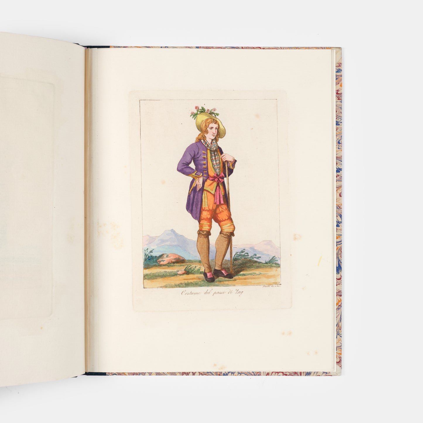 An unusual album of Swiss costume plates by the nineteenth century artist Bartolomeo Pinelli