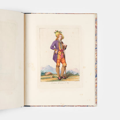 An unusual album of Swiss costume plates by the nineteenth century artist Bartolomeo Pinelli