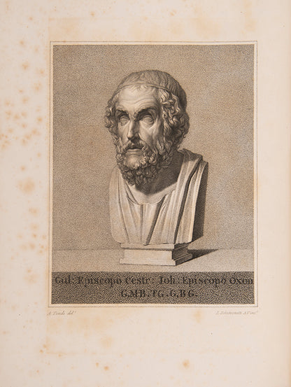 One of 25 large paper copies of the Iliad and Odyssey by Homer, edited by Thomas Grenville, presented to the Marquis of Stafford.