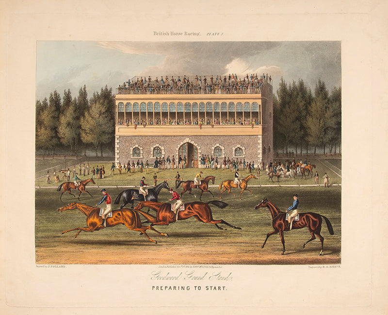 Pollard's rare and celebrated suite of British horse racing prints.