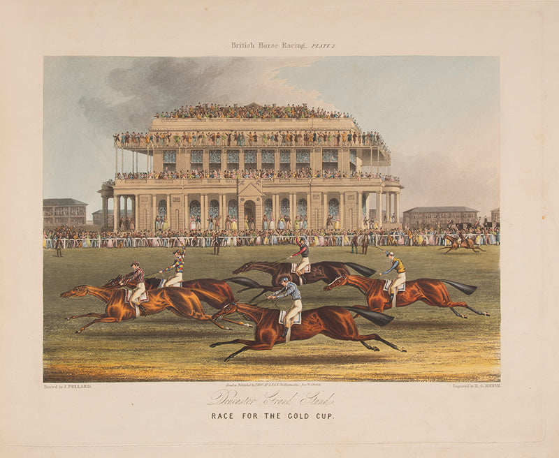 Pollard's rare and celebrated suite of British horse racing prints.