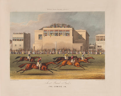 Pollard's rare and celebrated suite of British horse racing prints.