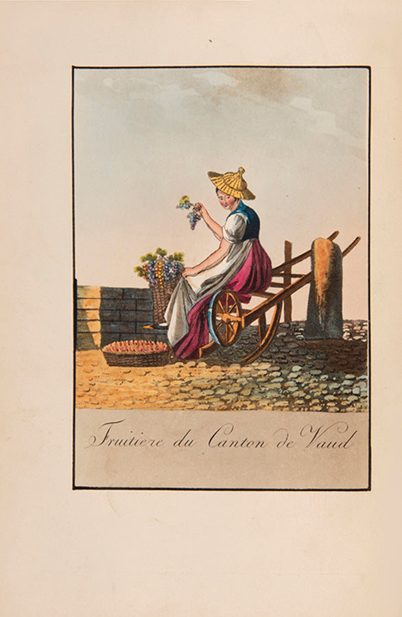 Reinhardt's  fine series of Swiss regional costume subjects set against fully coloured landscape backgrounds.