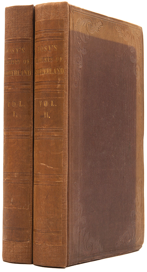 The scarce first edition of Yosy's classic work on the costume of Switzerland. With the distinguished provenance of the renowned book collector, H. Bradley Martin.