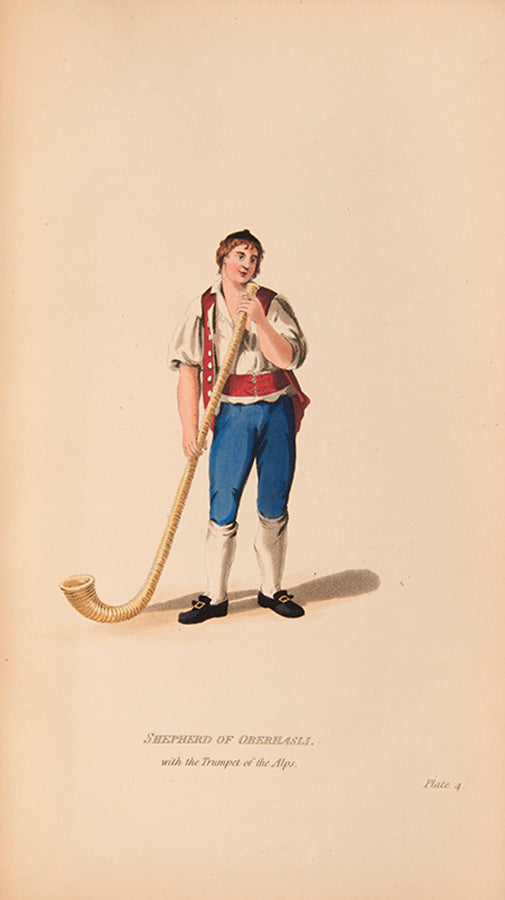 The scarce first edition of Yosy's classic work on the costume of Switzerland. With the distinguished provenance of the renowned book collector, H. Bradley Martin.