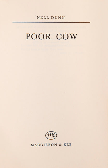First edition of Poor Cow by Nell Dunn.